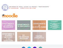 Tablet Screenshot of e-learning.uniparthenope.it