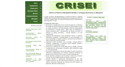 Desktop Screenshot of crisei.uniparthenope.it