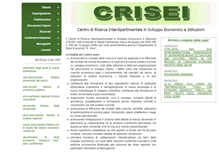 Tablet Screenshot of crisei.uniparthenope.it
