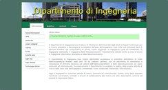 Desktop Screenshot of ingegneria.uniparthenope.it